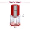 Borosil 300W Electric Chopper – Twin Blade, 600ml bowl, multi-use. - Image 3