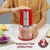 Borosil 300W Electric Chopper – Twin Blade, 600ml bowl, multi-use. - Image 4
